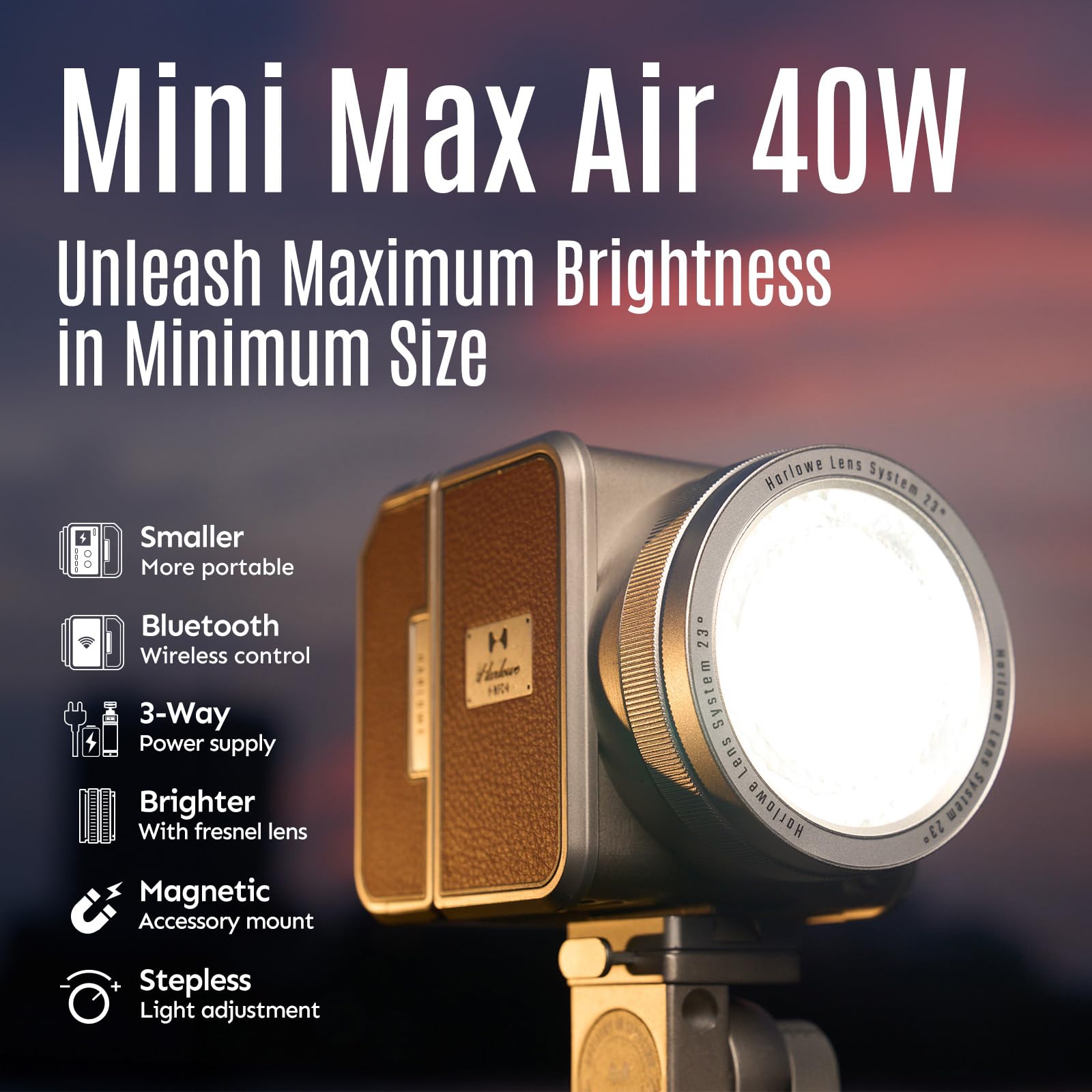 Free Trial Harlowe Max Air 40W Portable LED Video Light Kit