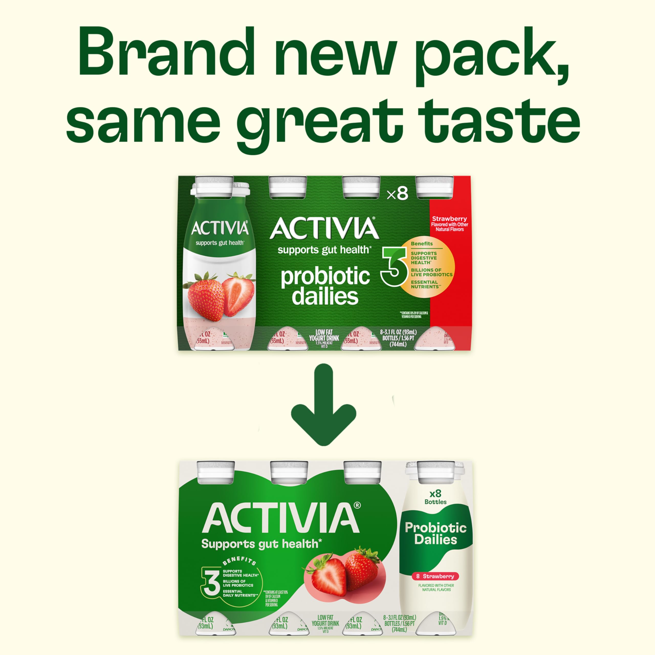 Best Price Activia Probiotic Dailies Strawberry Low Fat Yogurt Drinks