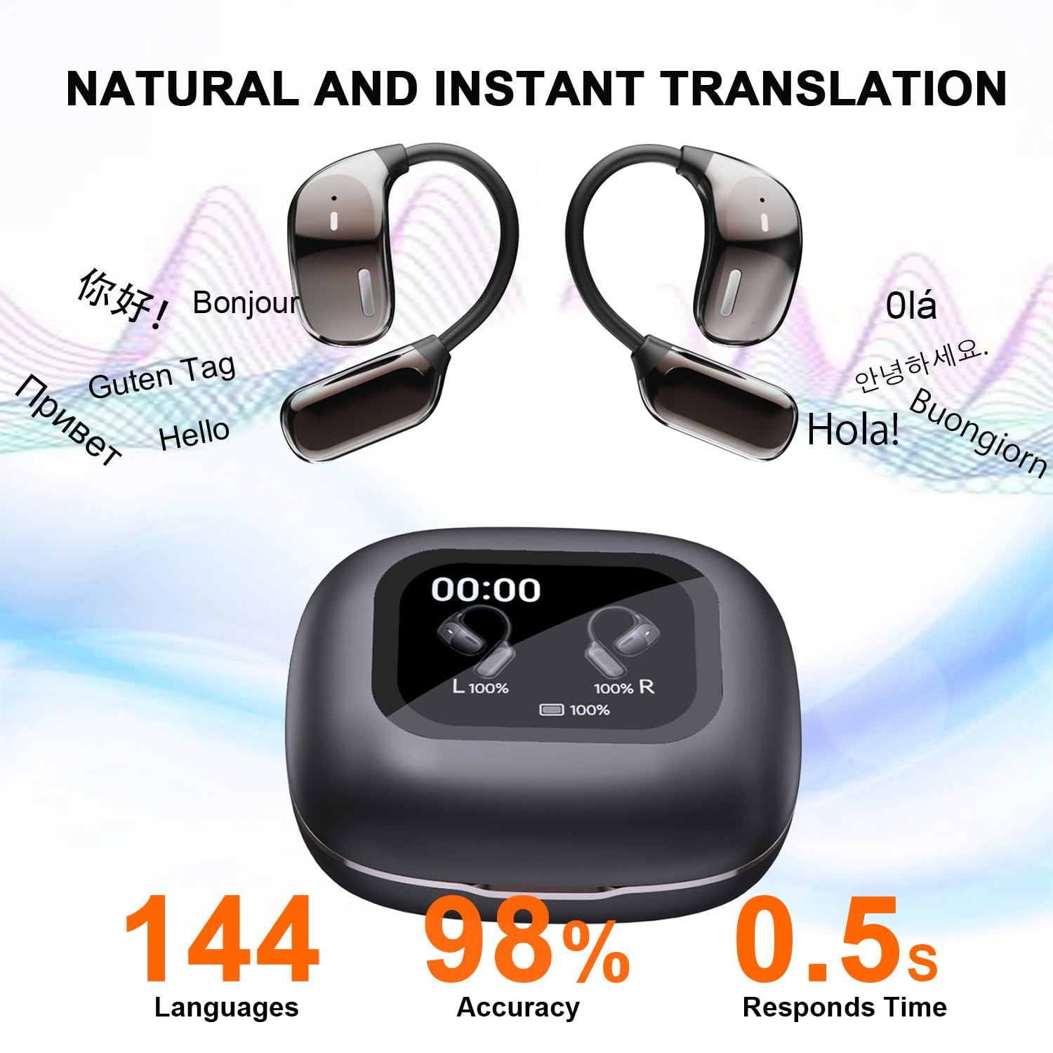 Best Price AMZISH AI Translation Earbuds