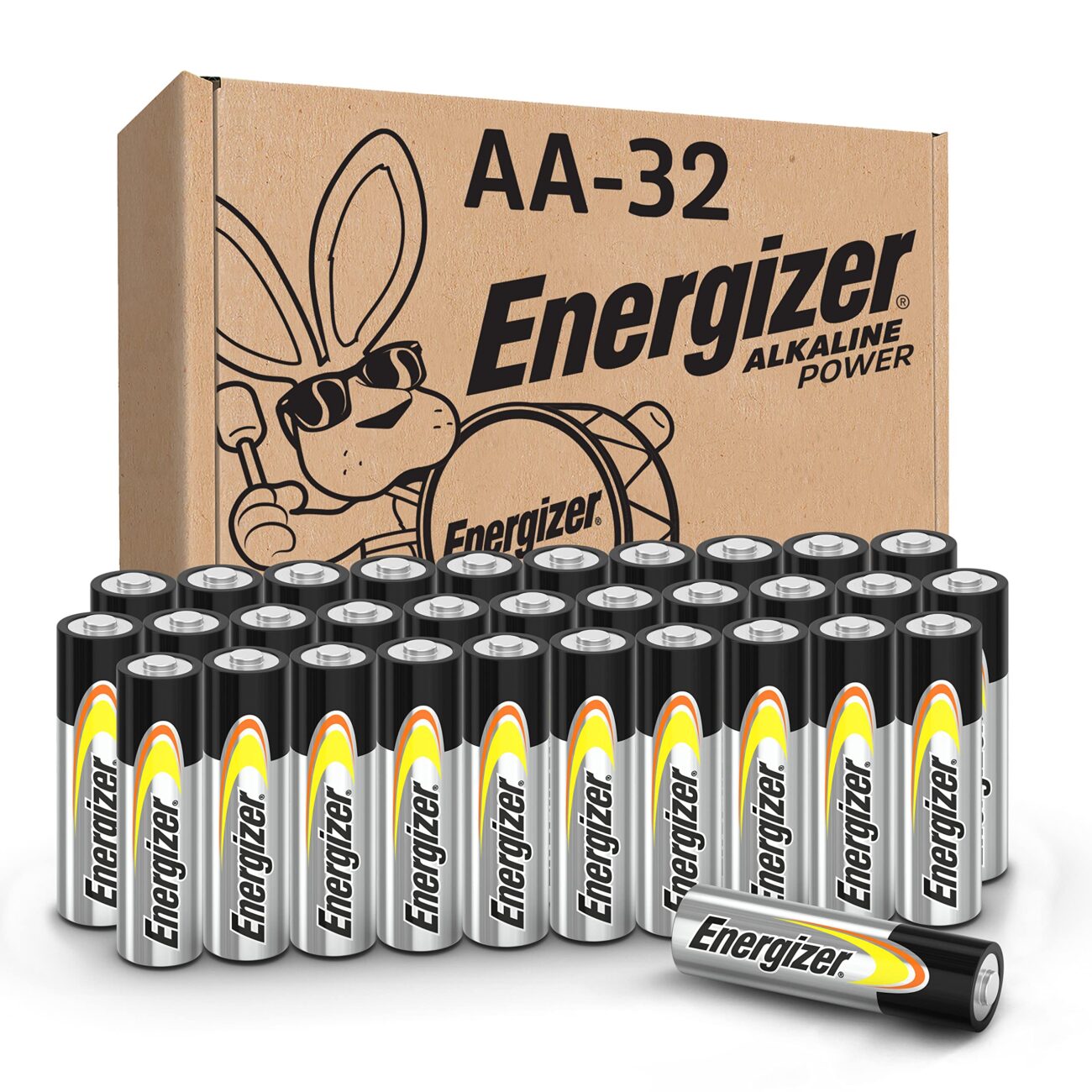 Best Price Energizer AAA Alkaline Power Batteries, 32-Pack, Long-Lasting Triple A for Everyday Devices and Emergency Use.