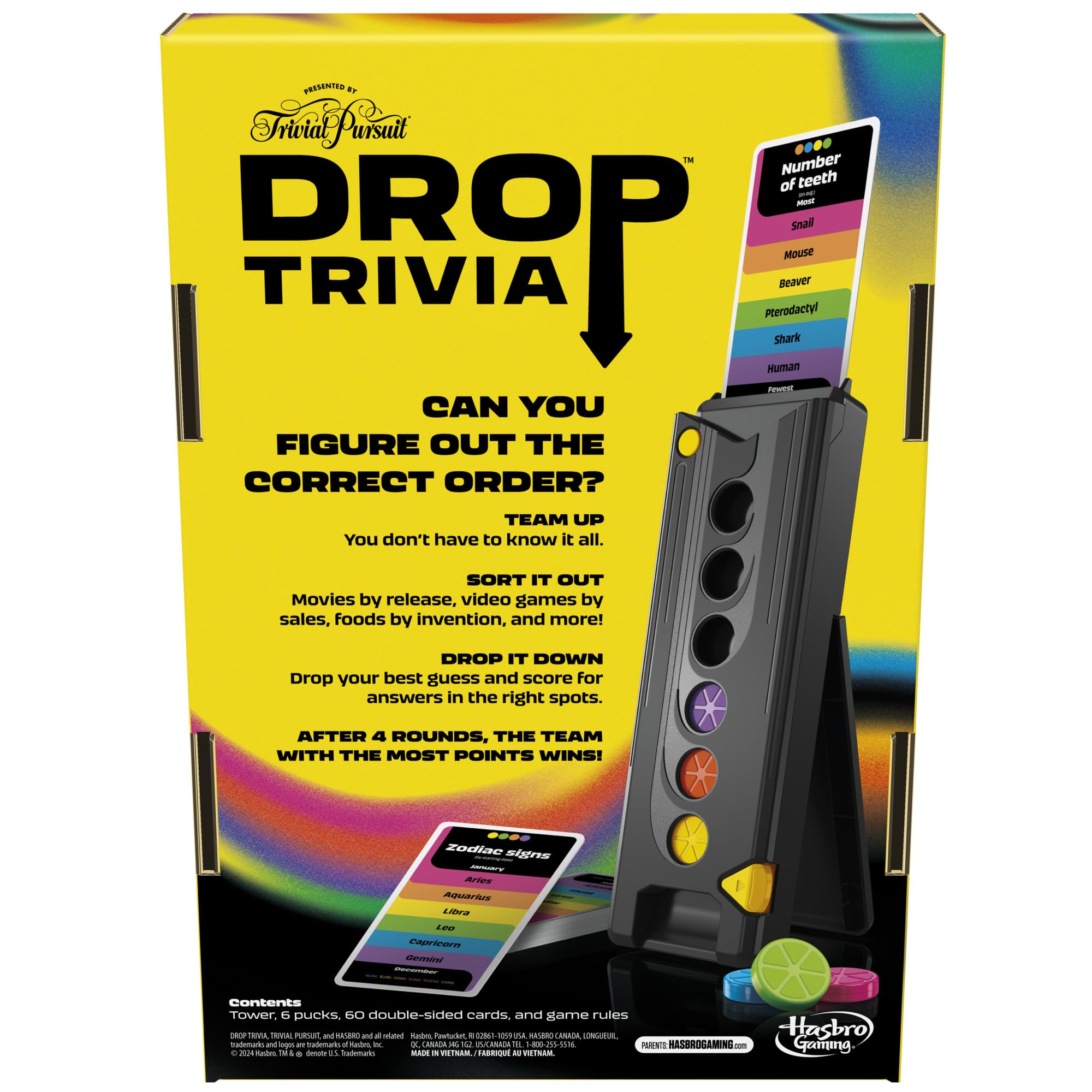 Best Price Hasbro Gaming Drop Trivia Game
