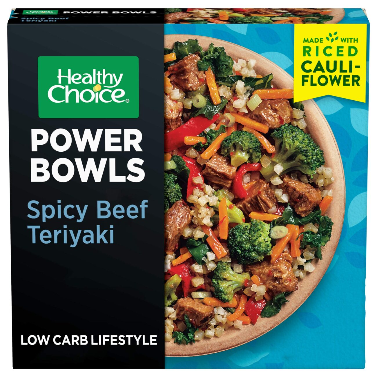 Best Price Healthy Choice Power Bowls Spicy Beef Teriyaki with Riced Cauliflower, Frozen Meal, No Preservatives, 9.25 oz