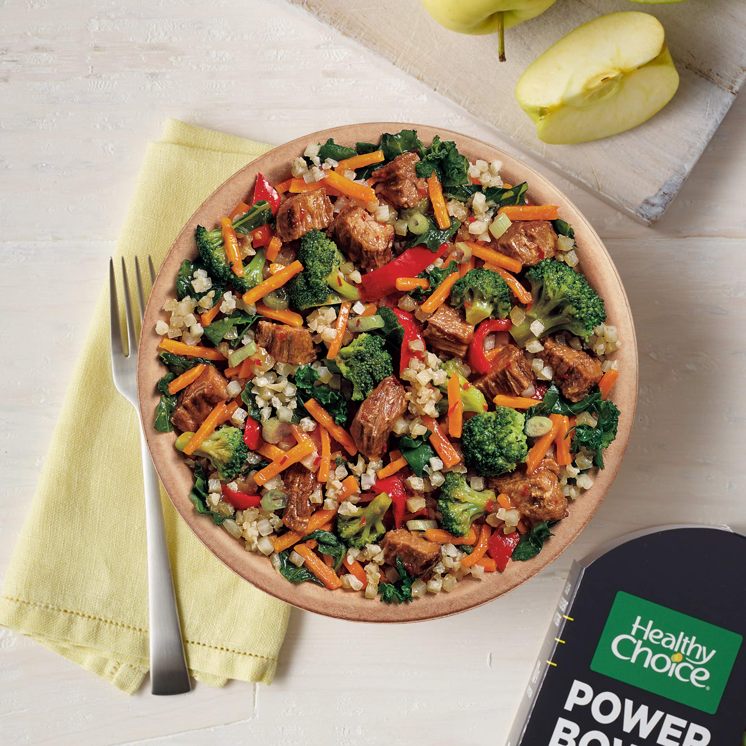 Best Price Healthy Choice Power Bowls Spicy Beef Teriyaki with Riced Cauliflower, Frozen Meal, No Preservatives, 9.25 oz