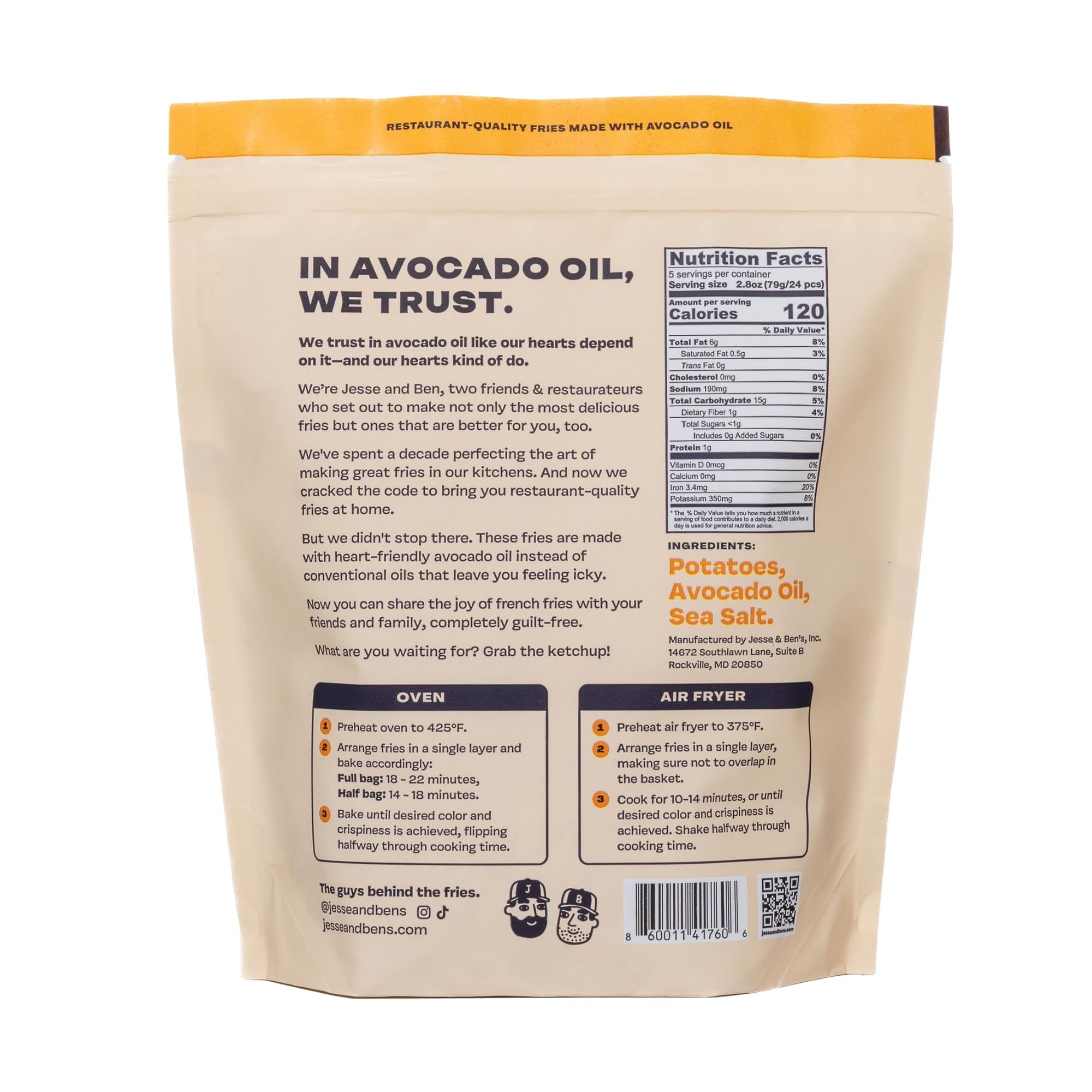 Best Price Jesse & Ben's Classic Sea Salt Fries