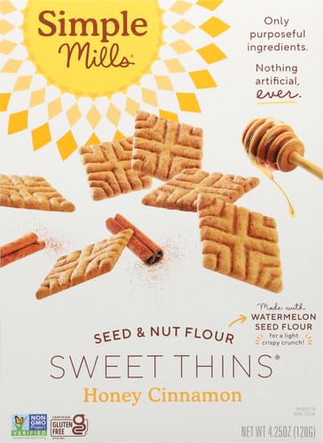 Best Price Simple Mills Honey Cinnamon Seed & Nut Flour Sweet Thins