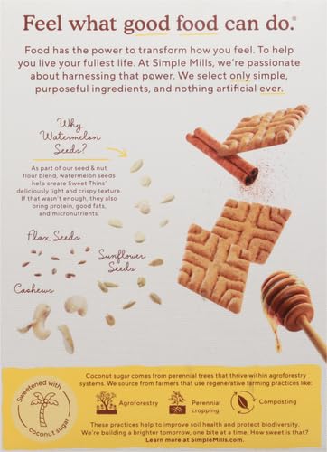 Best Price Simple Mills Honey Cinnamon Seed & Nut Flour Sweet Thins