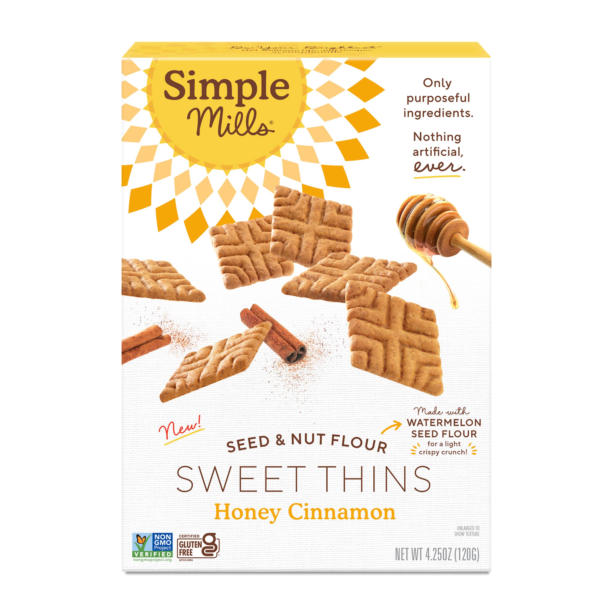 Best Price Simple Mills Honey Cinnamon Seed & Nut Flour Sweet Thins