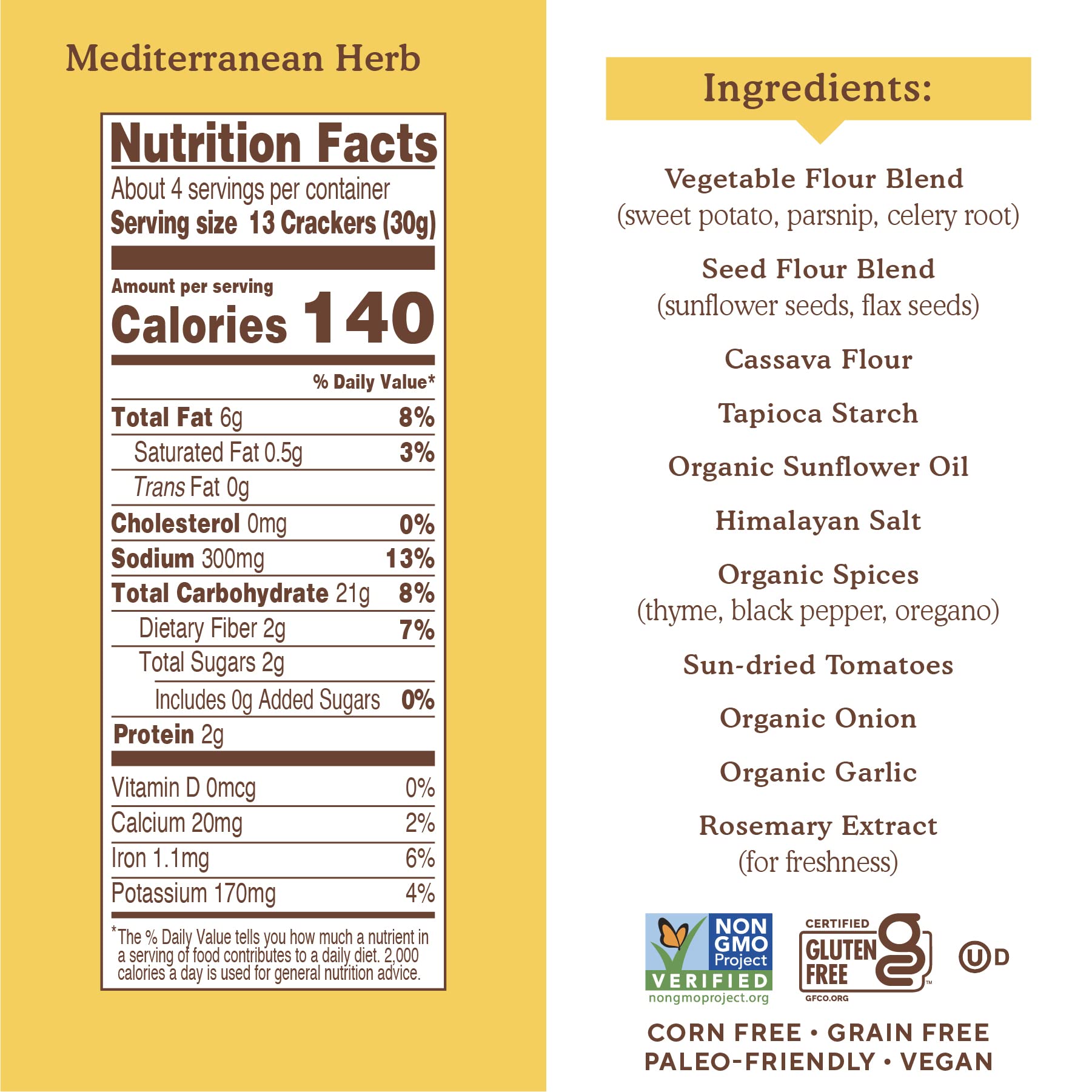 Best Price Simple Mills Veggie Pita Crackers