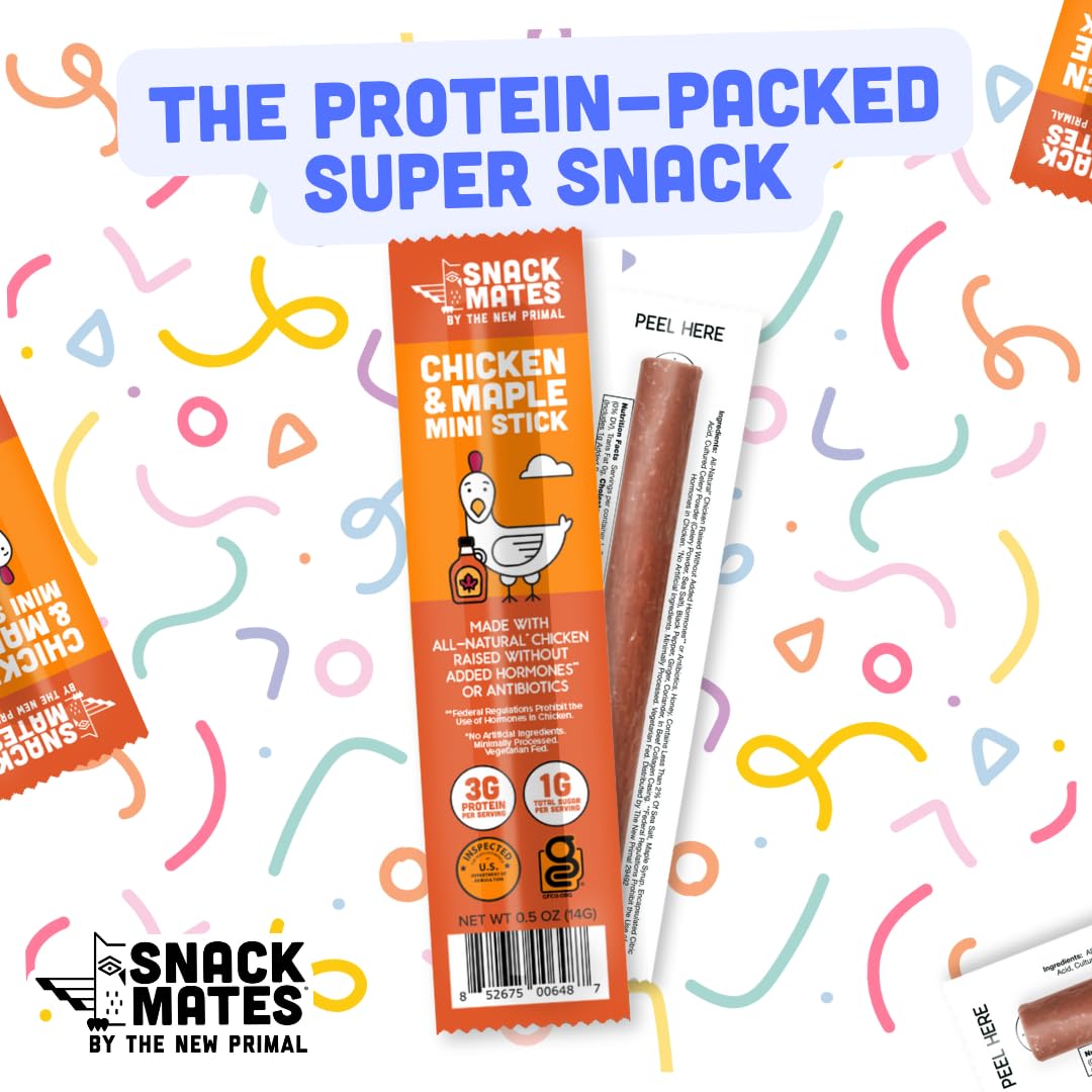 Best Price The New Primal Snack Mates Chicken & Maple Sticks