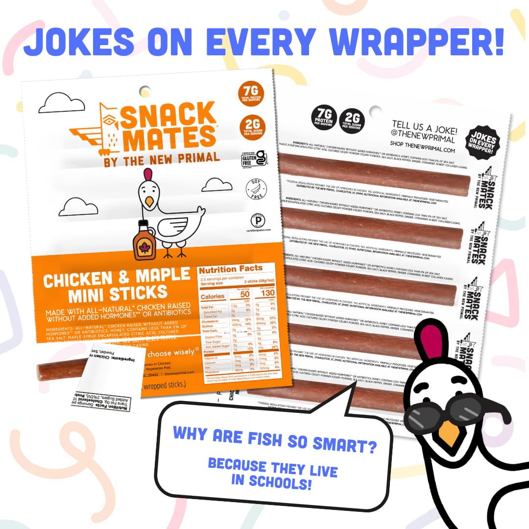 Best Price The New Primal Snack Mates Chicken & Maple Sticks