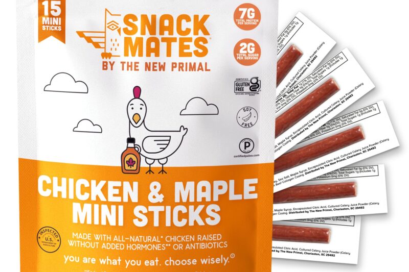 Best Price The New Primal Snack Mates Chicken & Maple Sticks