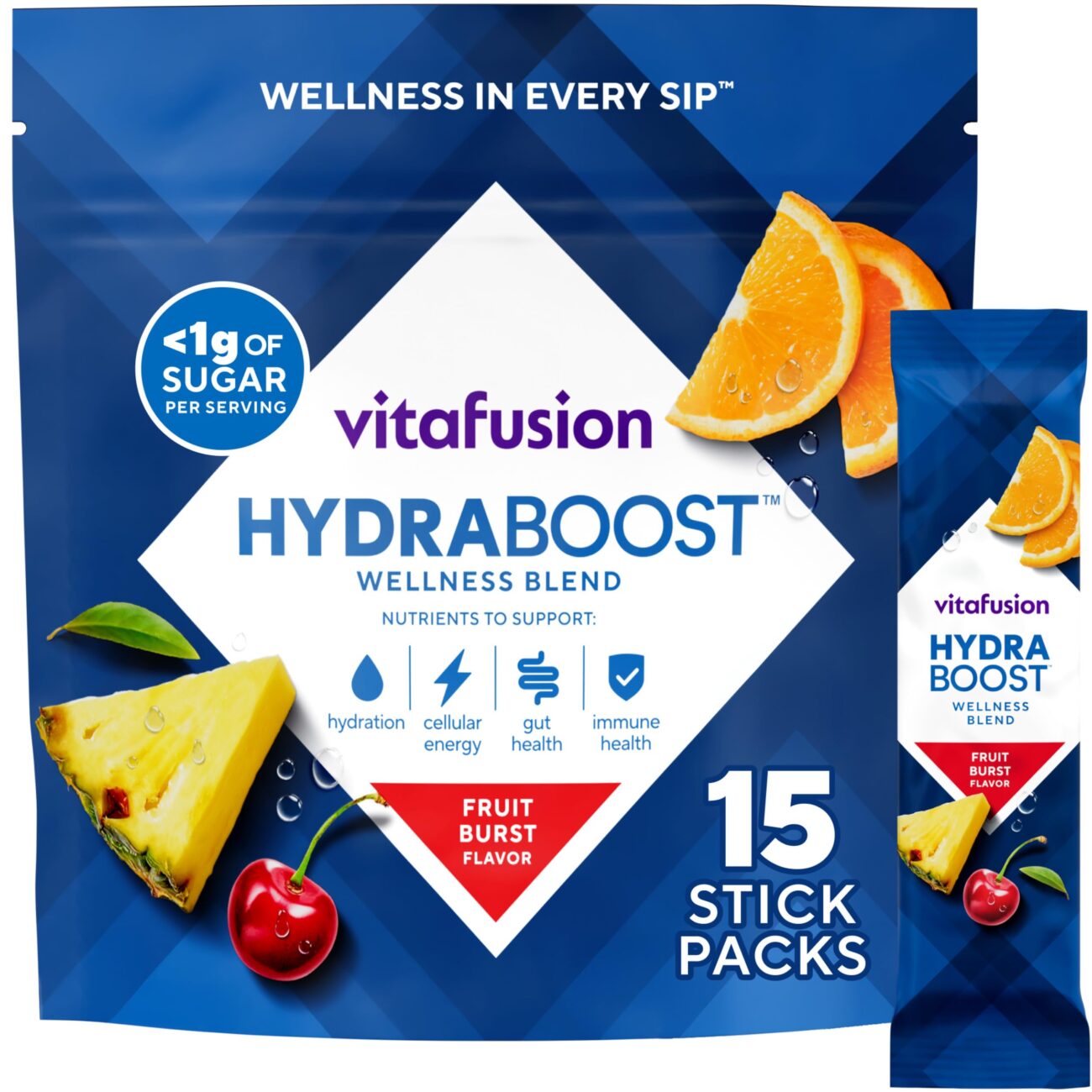 Best Price Vitafusion Hydraboost Electrolyte Drink Powder Packets