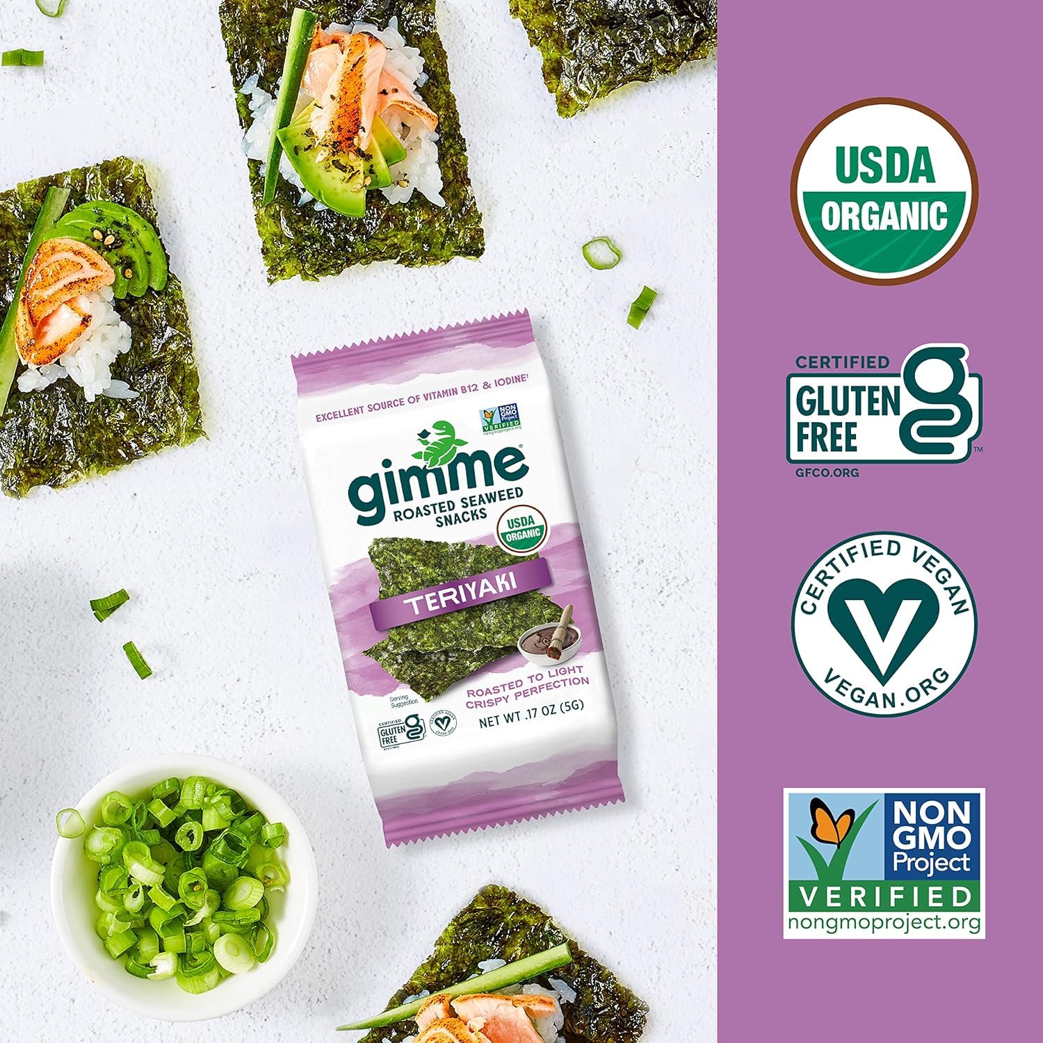 Cheap Gimme Organic Premium Roasted Seaweed Snacks