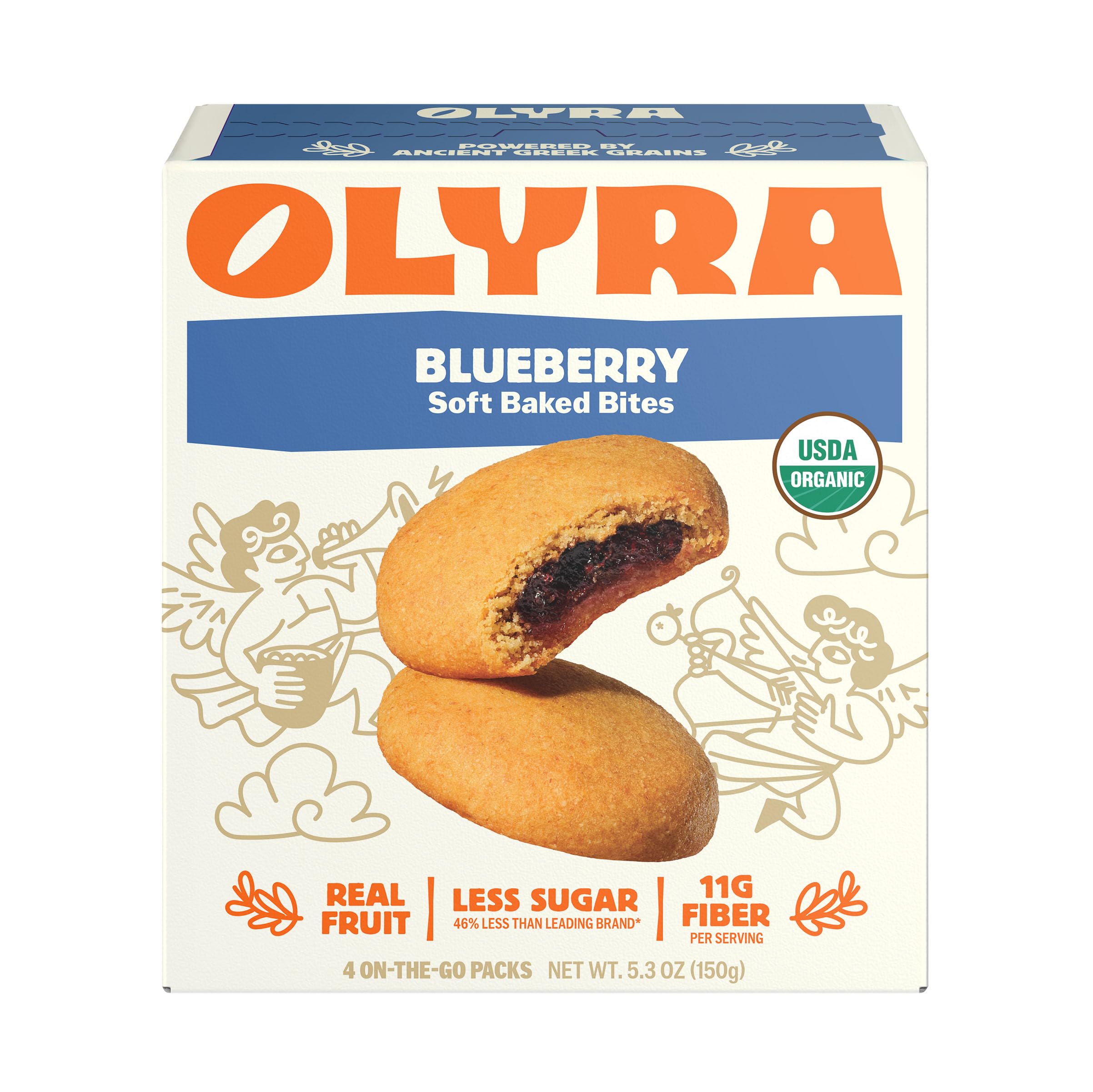 Cheap Olyra Organic Soft Baked Blueberry Fruit Bars