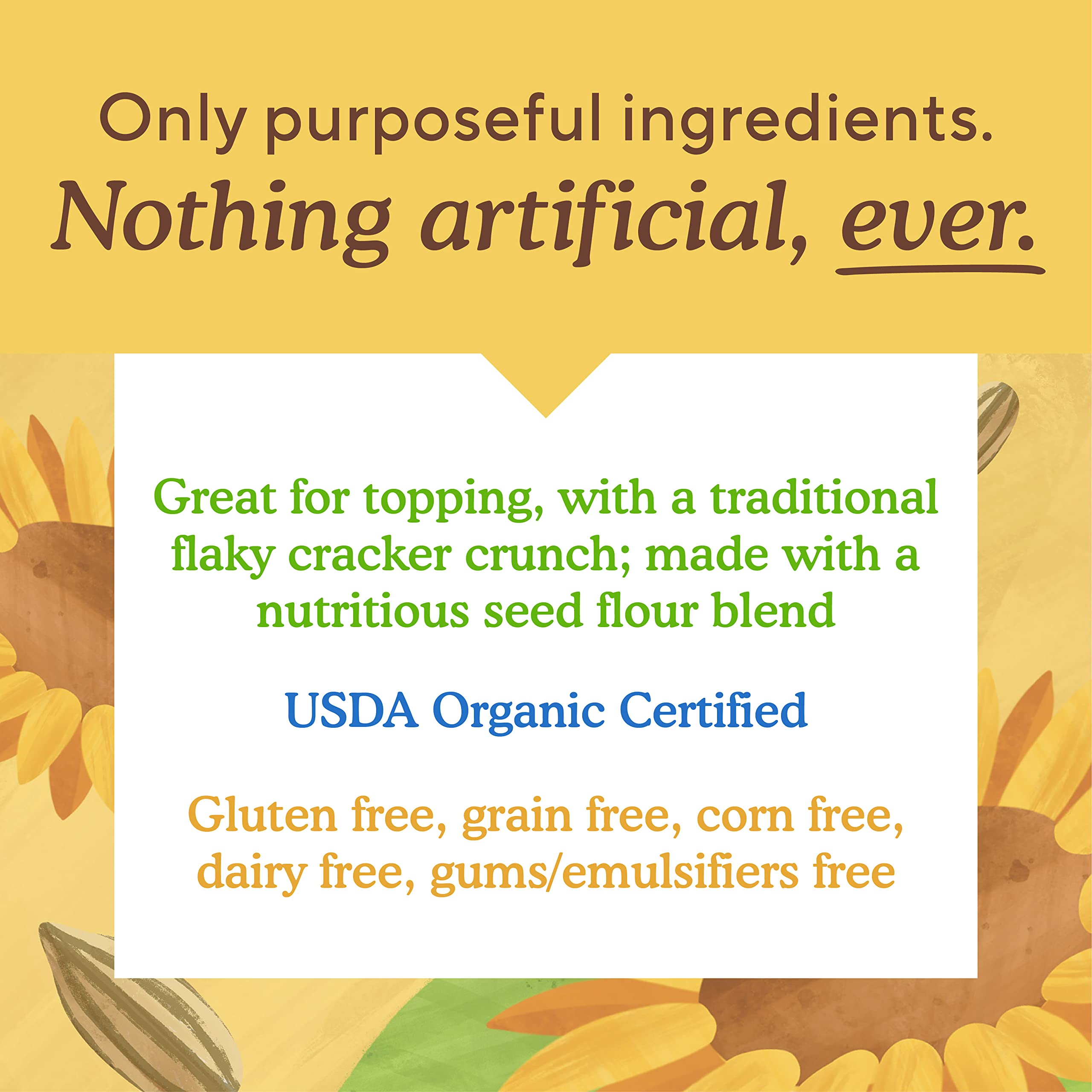 Cheap Simple Mills Organic Garlic & Herb Seed Crackers