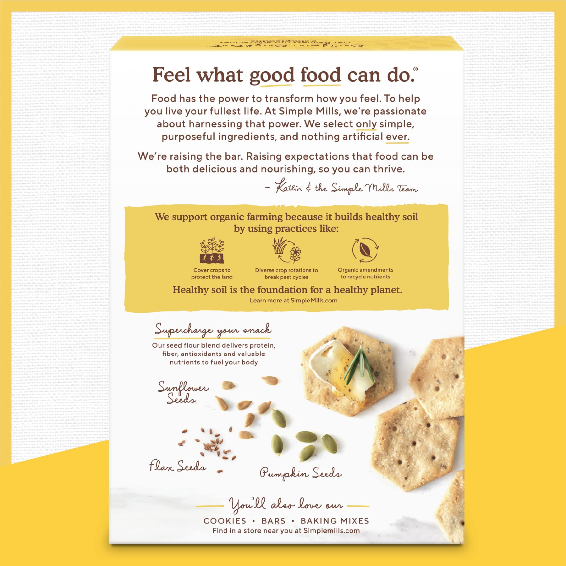 Cheap Simple Mills Organic Garlic & Herb Seed Crackers