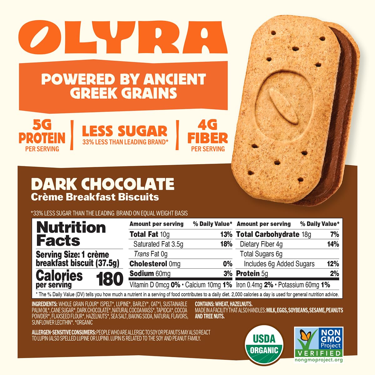 Comparison Olyra Creme Breakfast Biscuits