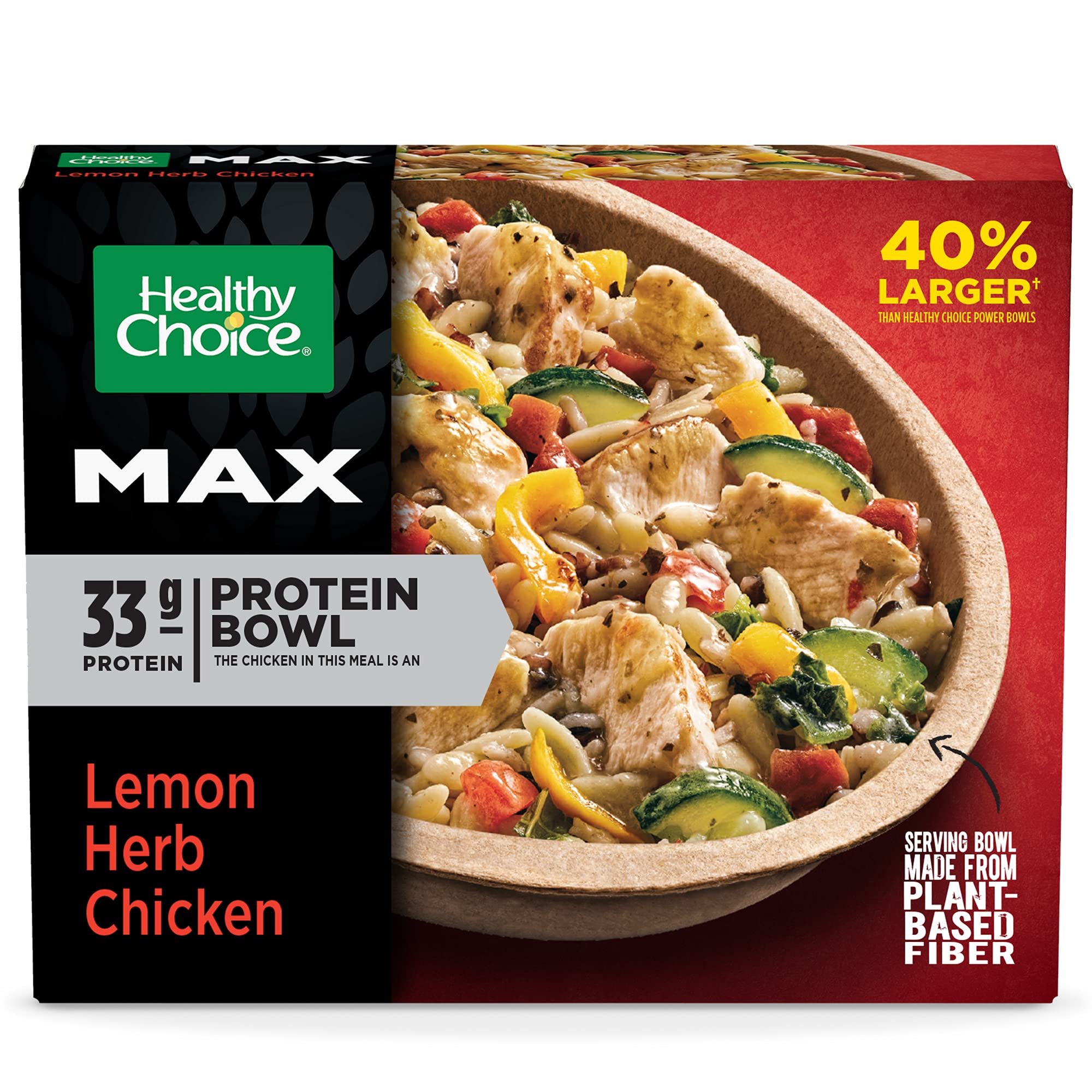 Discount Healthy Choice Max Bowl Lemon Herb Chicken, 13.75 oz