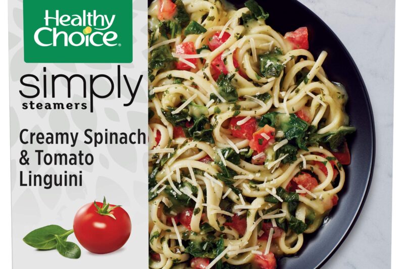 Healthy Choice Simply Steamers Creamy Spinach & Tomato Linguini Frozen Meal, 9 oz – Best Price