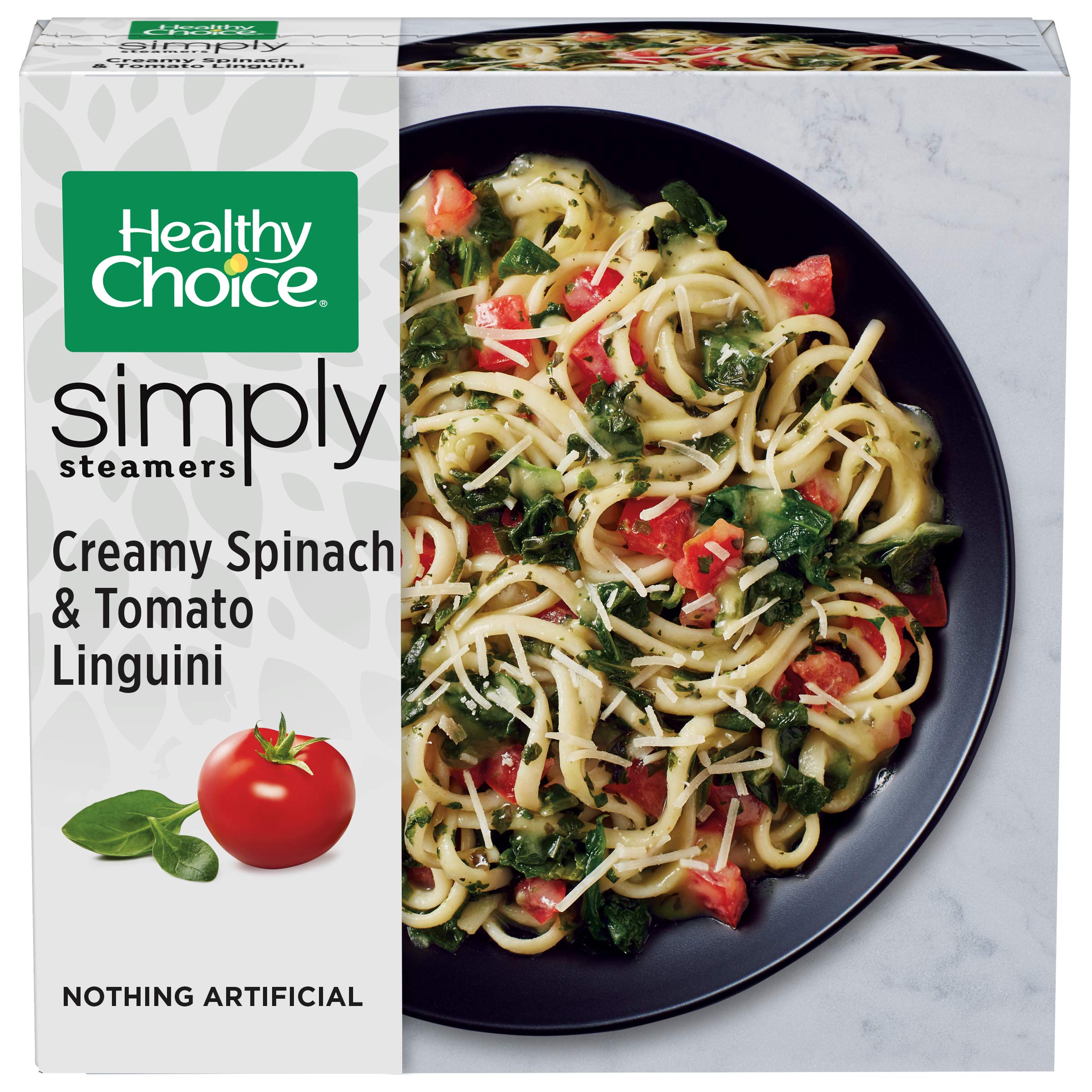 Healthy Choice Simply Steamers Creamy Spinach & Tomato Linguini Frozen Meal, 9 oz - Best Price