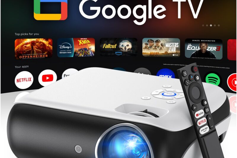 “Top Rated HAPPRUN 1080P Bluetooth Mini Projector”