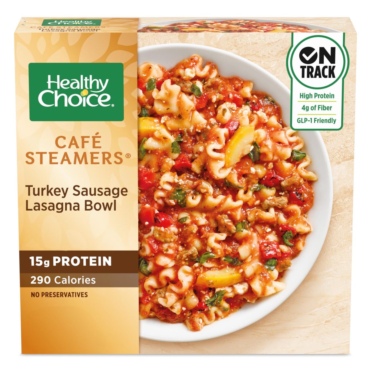 Top Rated Healthy Choice Café Steamers Turkey Sausage Lasagna