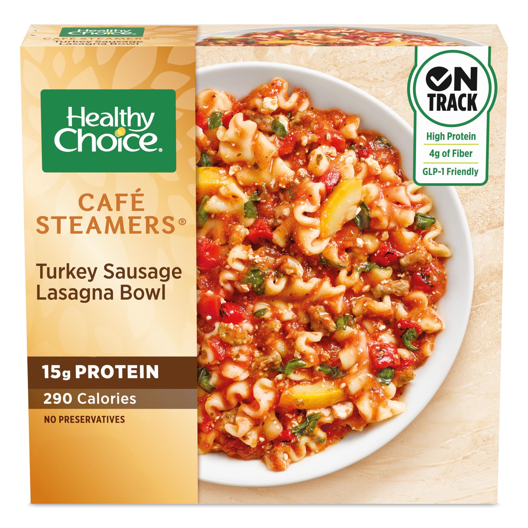 Top Rated Healthy Choice Café Steamers Turkey Sausage Lasagna