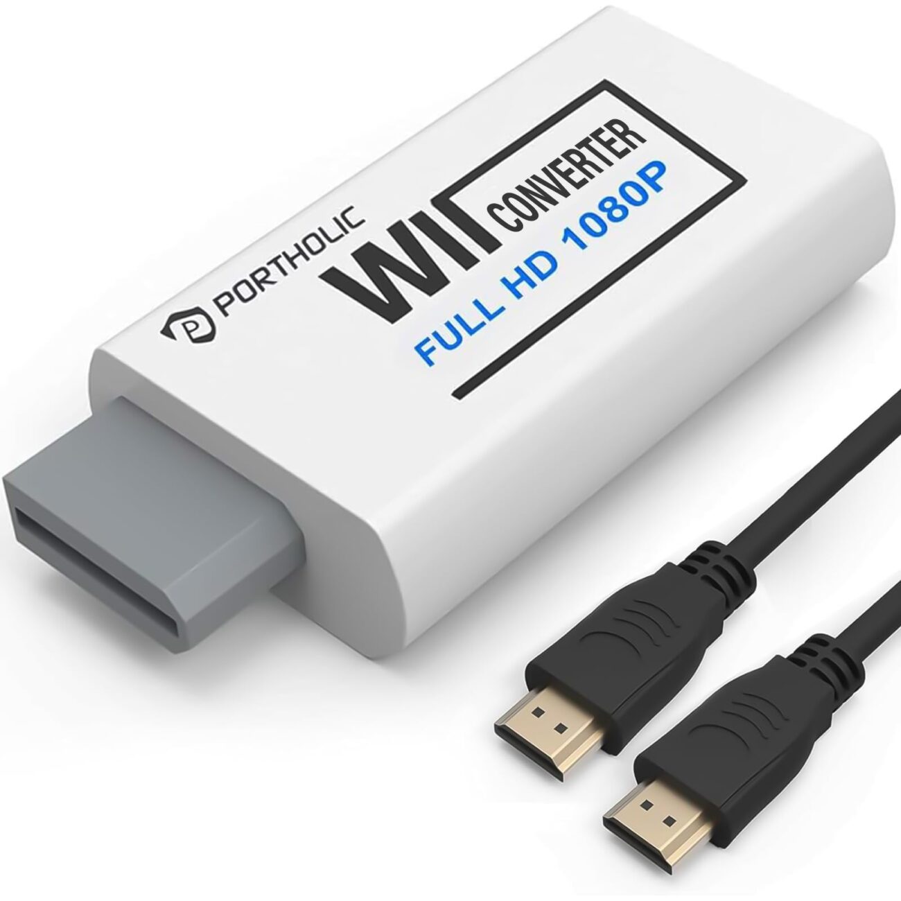 "Top Rated PORTHOLIC Wii to HDMI Converter 1080P"