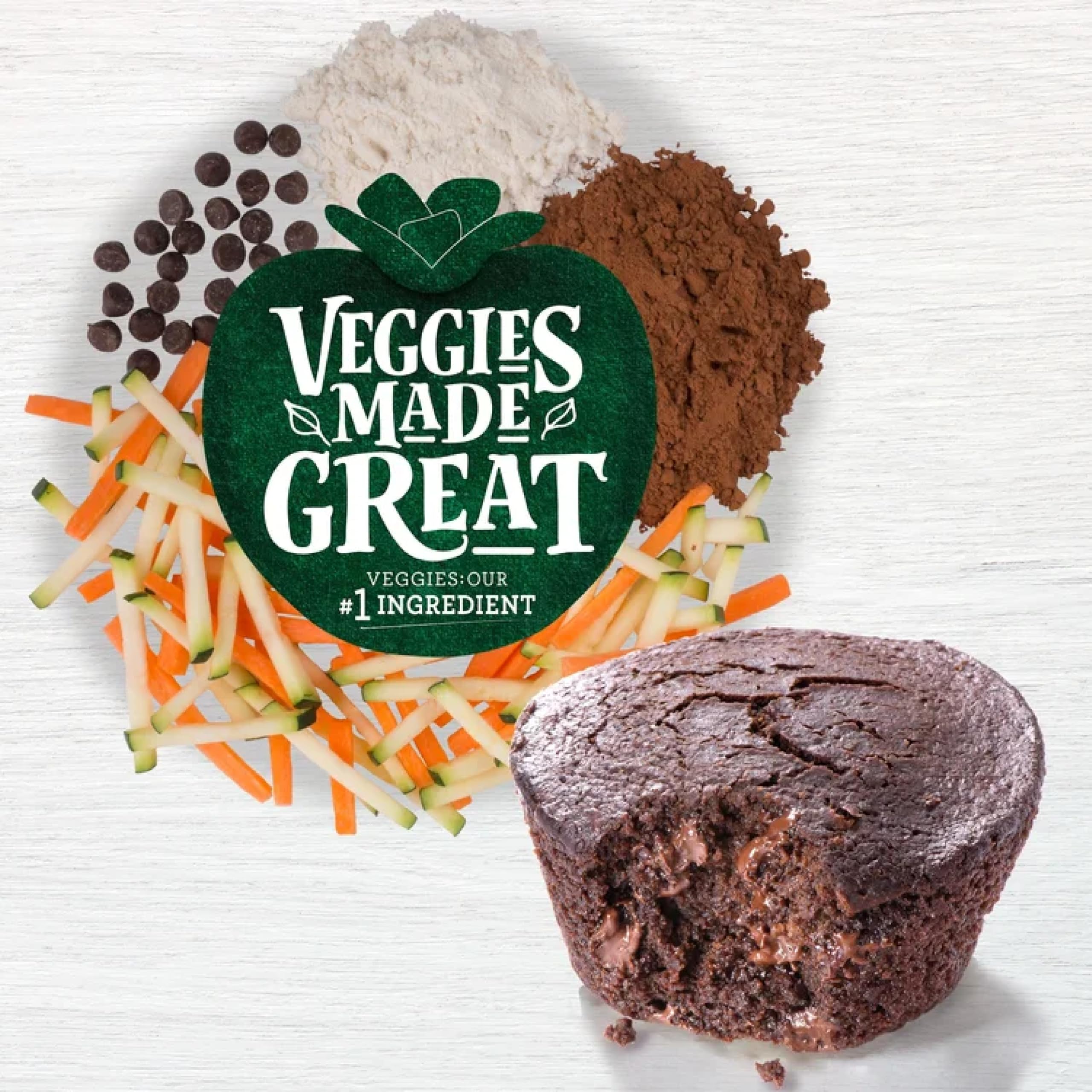 Top Rated Veggies Made Great Double Chocolate Muffins