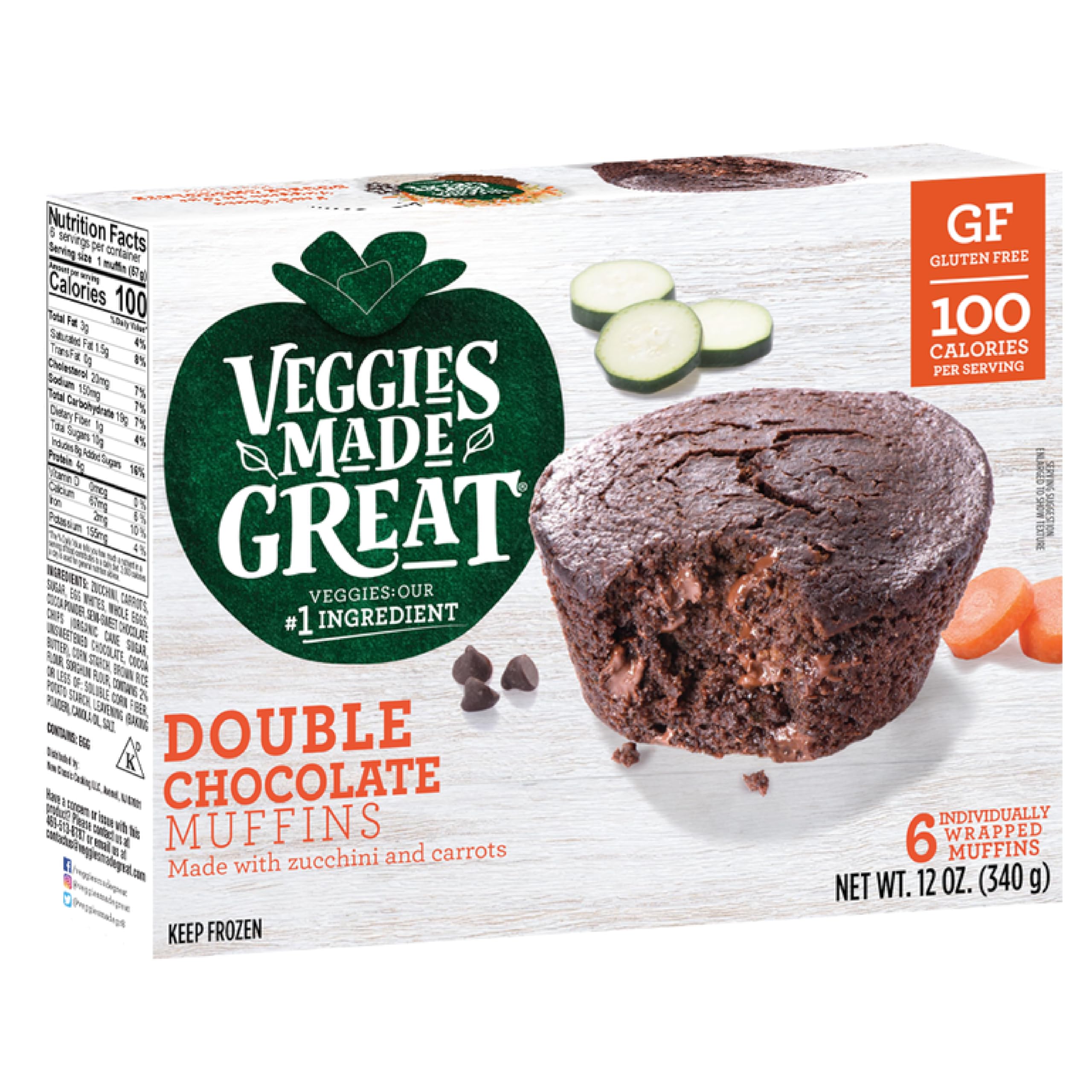 Top Rated Veggies Made Great Double Chocolate Muffins