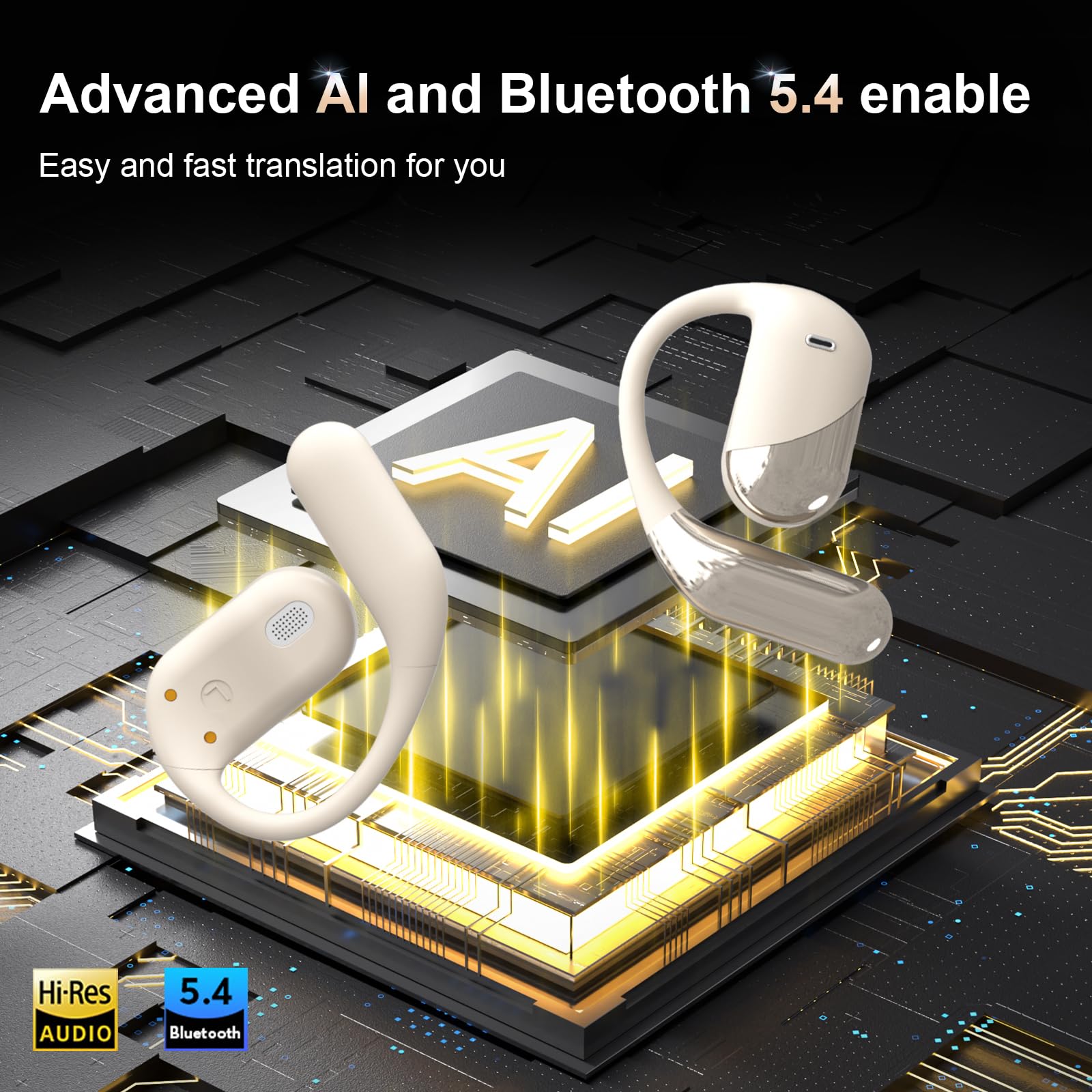 Best Price Ajikbic AI Real-Time Translation Earbuds