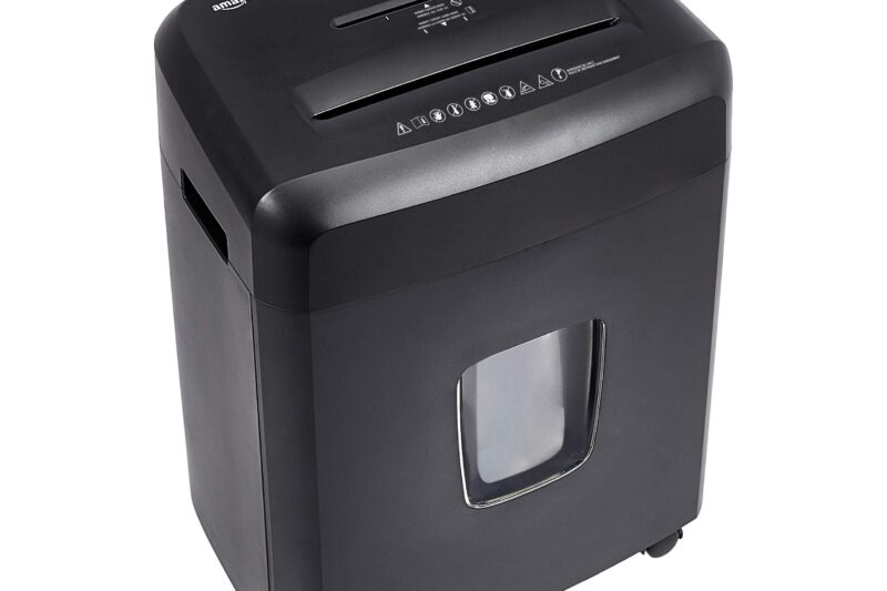 Best Price Amazon Basics 8-Sheet Cross-Cut Paper and Credit Card Shredder – Black