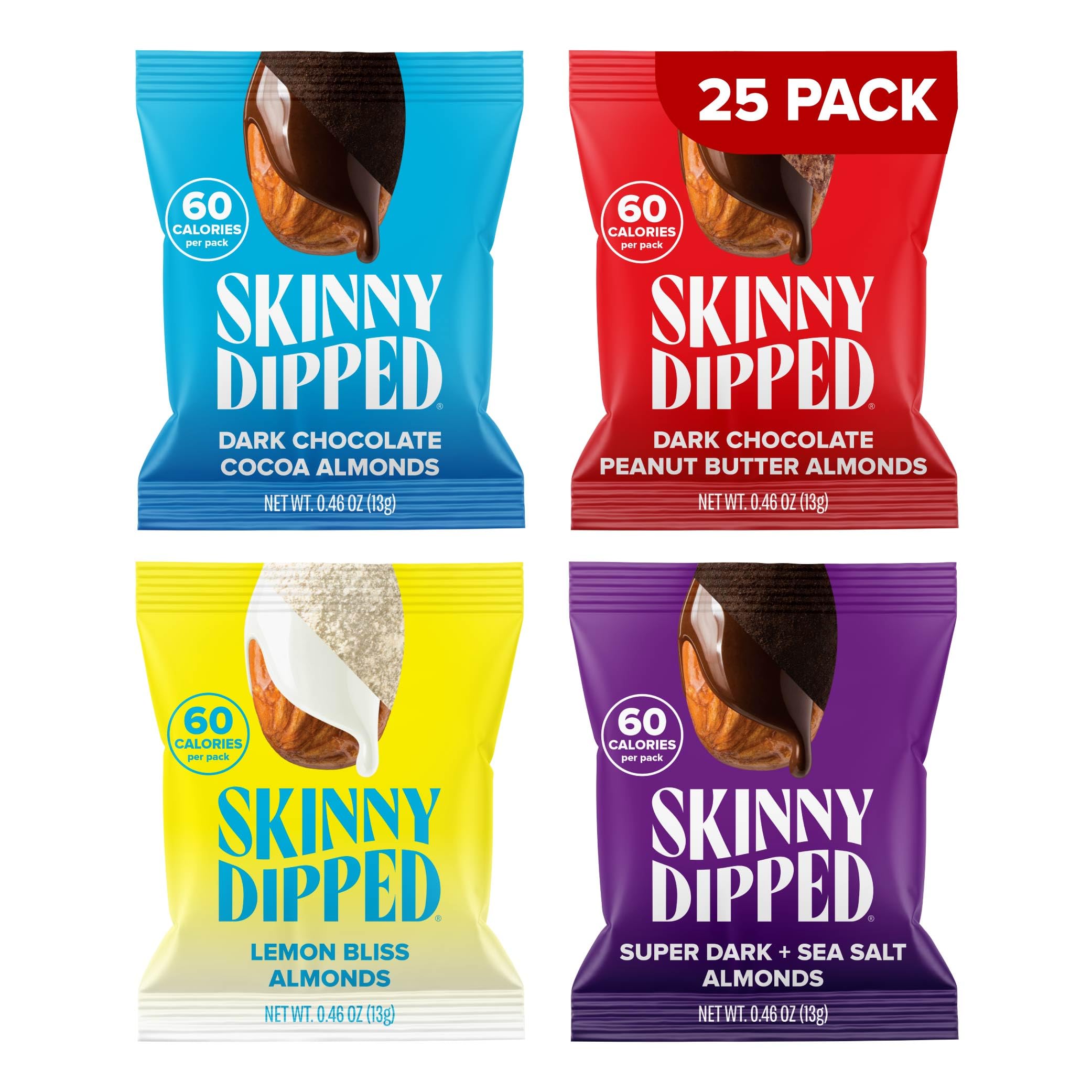 Buy SkinnyDipped Snack Attack Minis Almond Variety Pack
