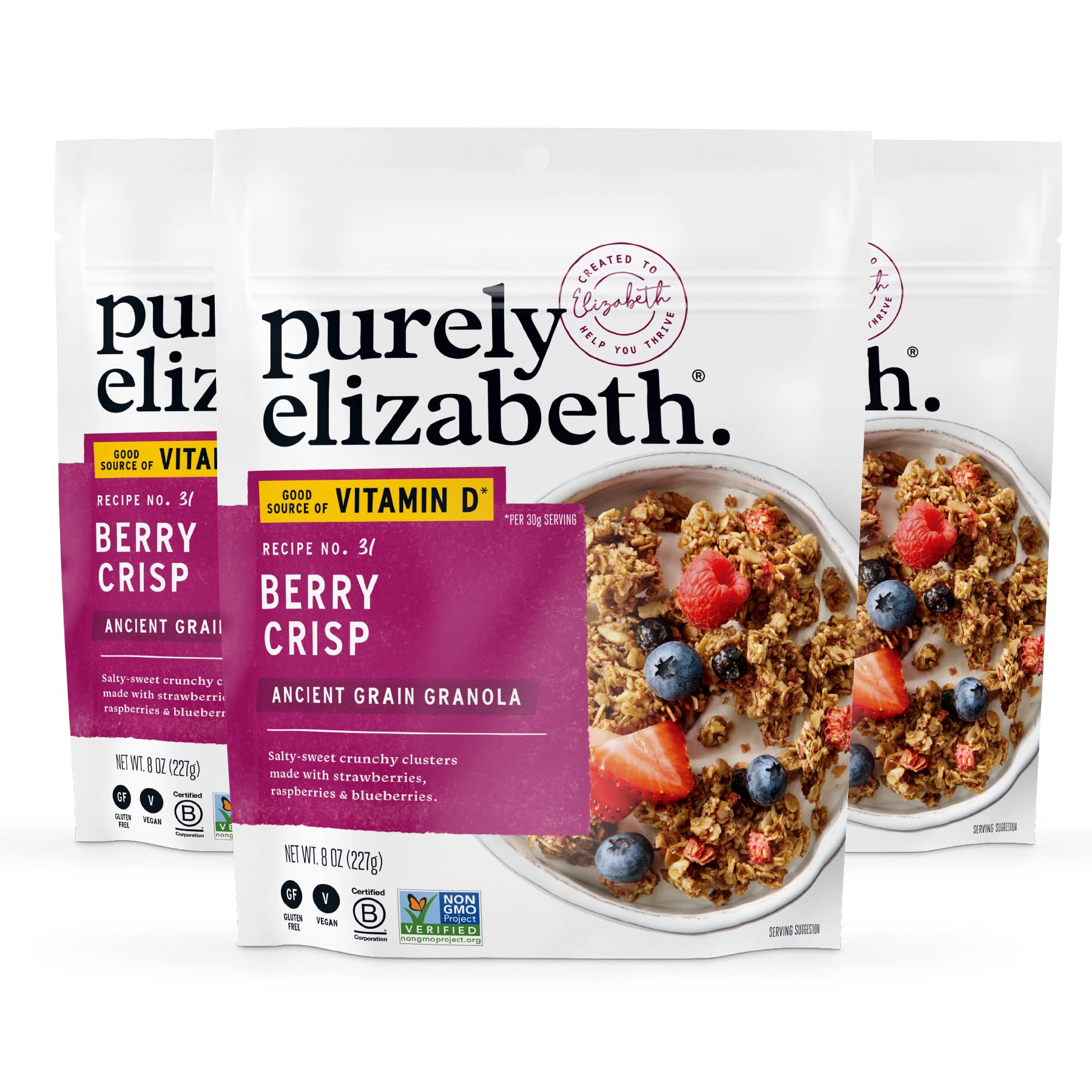 Purely Elizabeth Organic Ancient Grain Granola, Original, Gluten-Free, Non-GMO, 12oz Bag - Best Price