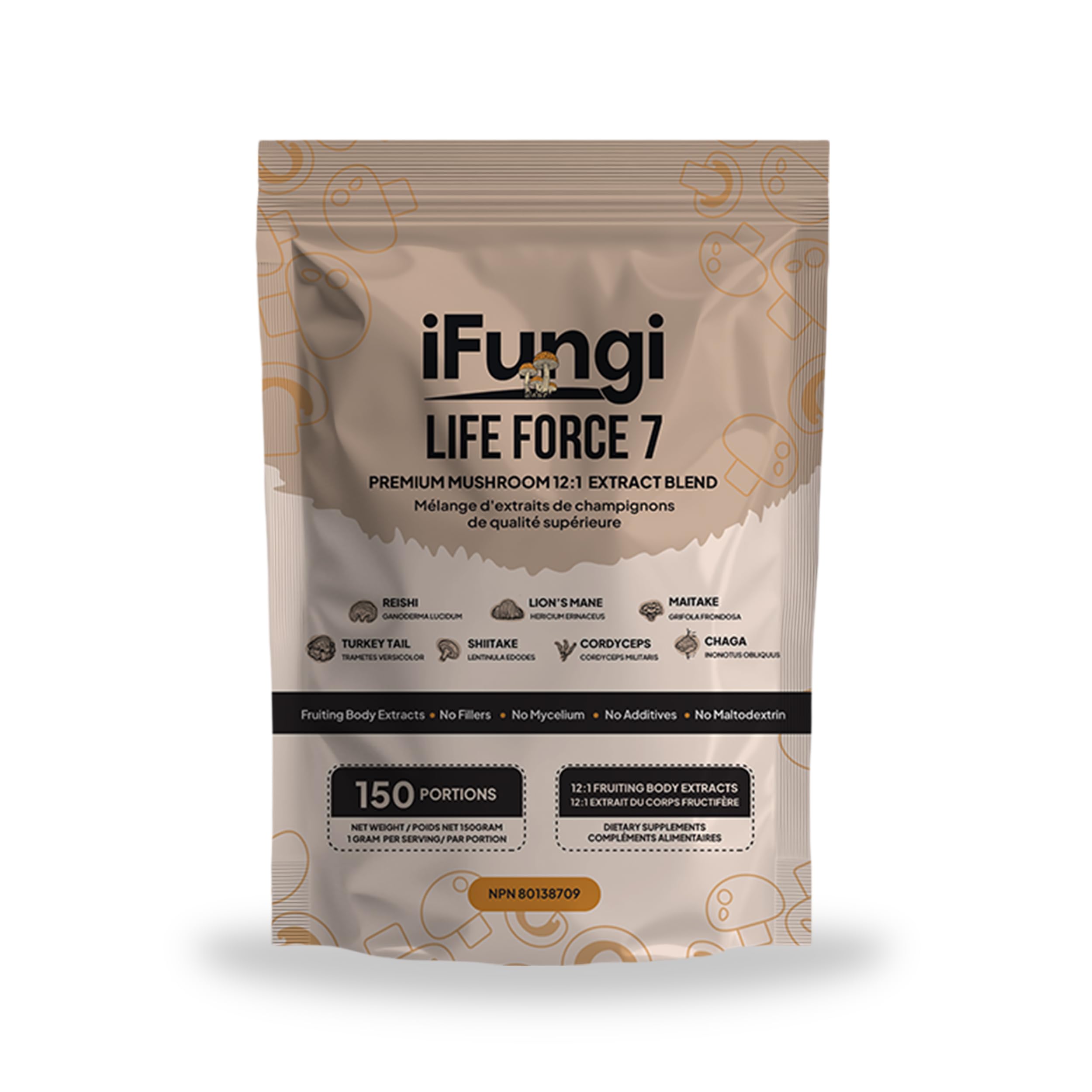 Top Rated iFungi Life Force 7 Mushroom Blend