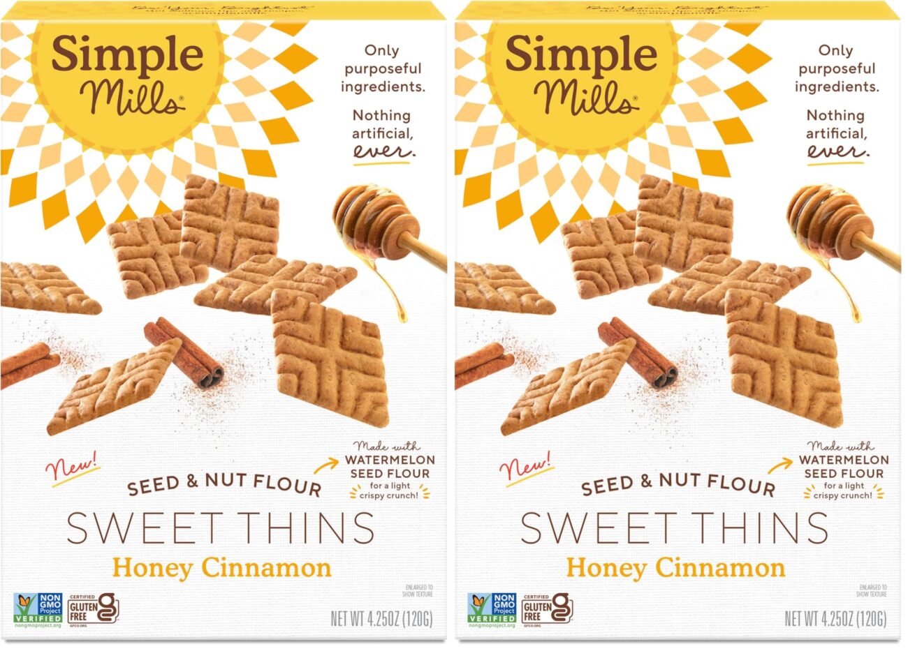 Best Price Simple Mills Chocolate Brownie Seed & Nut Flour Sweet Thins