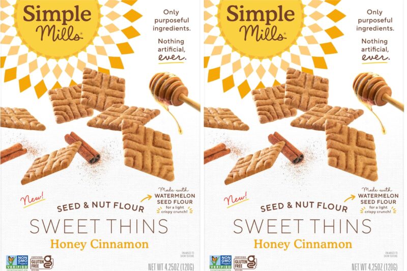 Best Price Simple Mills Chocolate Brownie Seed & Nut Flour Sweet Thins