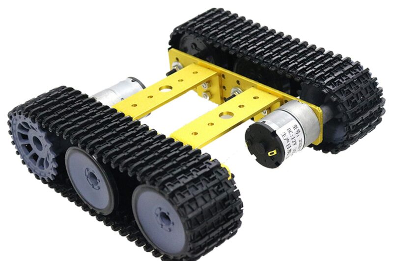 Best Price Smart Tracked Robot Tank Chassis with 2 DC Motors, Remote Control Platform for Raspberry Pi, Arduino, Microbit Projects, Educational AI Python STEAM