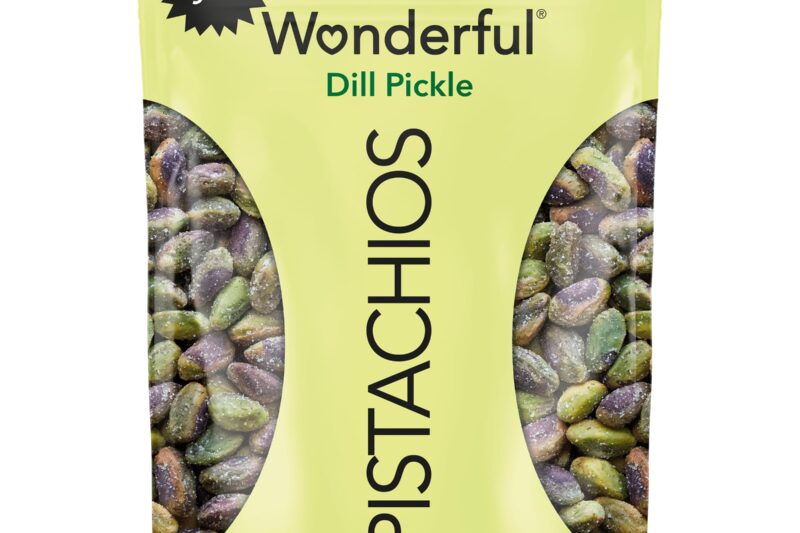 Best Price Wonderful Pistachios No Shells, Sea Salt & Vinegar, 5.5 oz Resealable Bag – Protein, Vegan, and Healthy Snacks for Adults