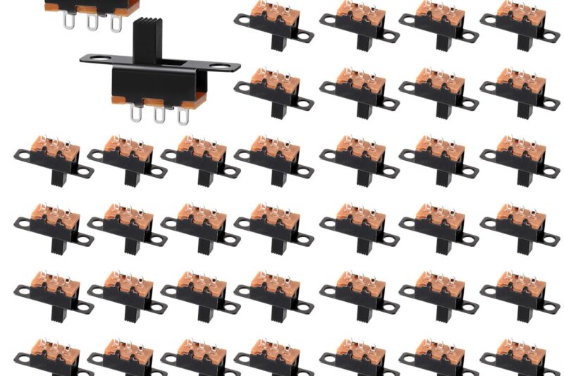 “Top Rated 50PCS SPDT 1P2T Mini Slide Switch”