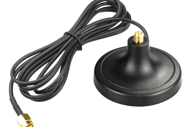 “Top Rated BOOBRIE DC 0-3000MHz RP-SMA Female Magnetic Antenna Base with 5.2ft RP-SMA Male Connector, WiFi Antenna Extension Coaxial Cable for WiFi, VHF, LoRa
