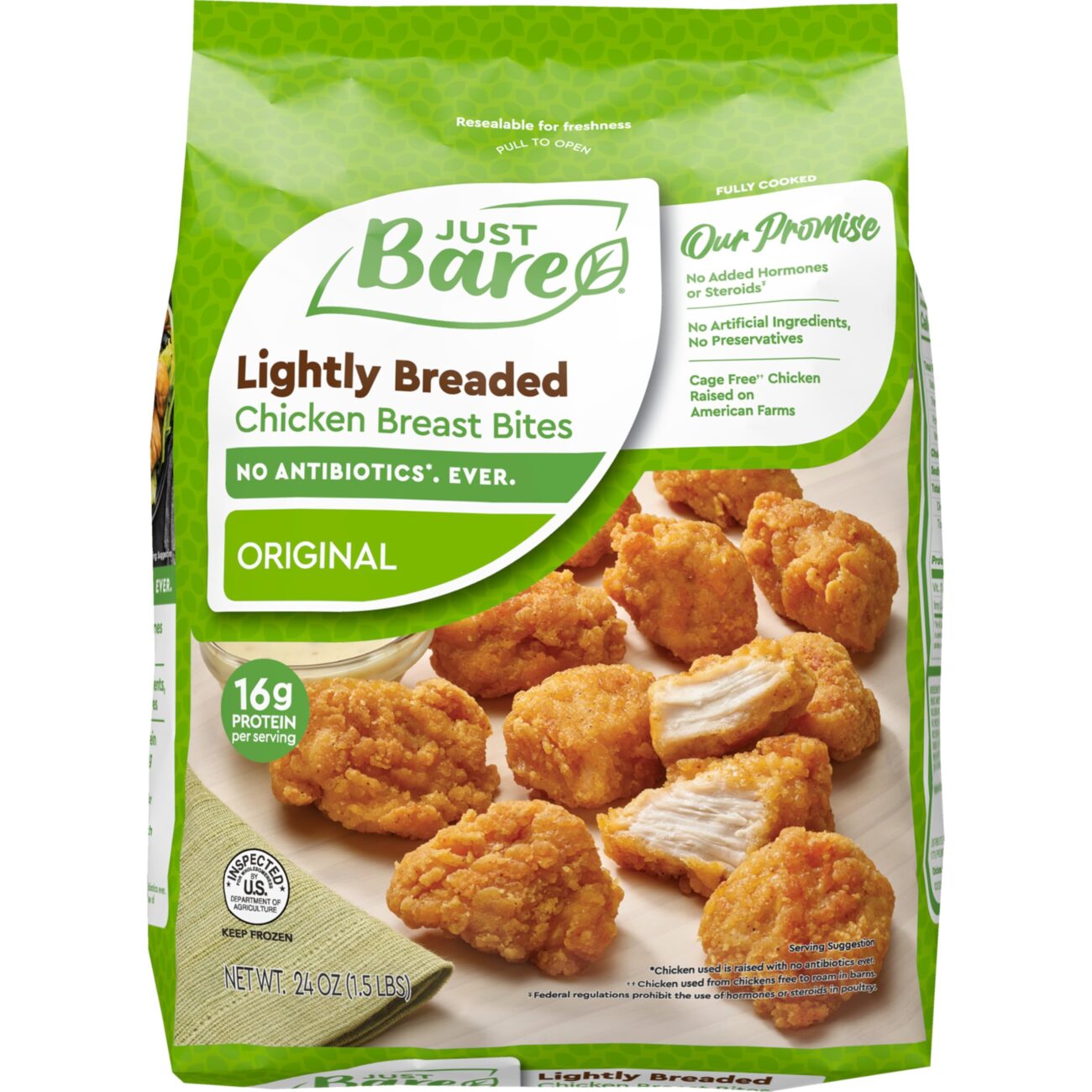 Best Price Just Bare® Lightly Breaded Chicken Breast Bites