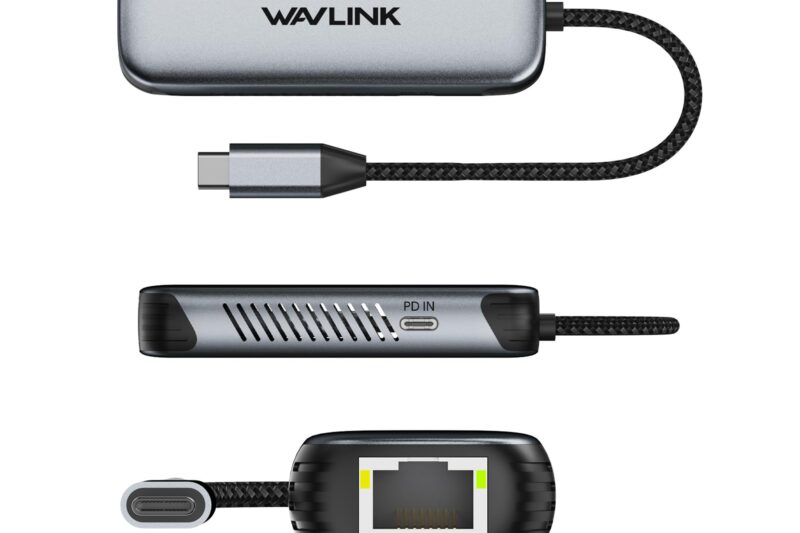 “Best Price WAVLINK 5G USB-C Ethernet Adapter with 95W PD, 5Gbps RJ45 Network Adapter for MacBook M1–M5, iPhone 15/16/17, iPad, Windows Laptop, Plug & Play