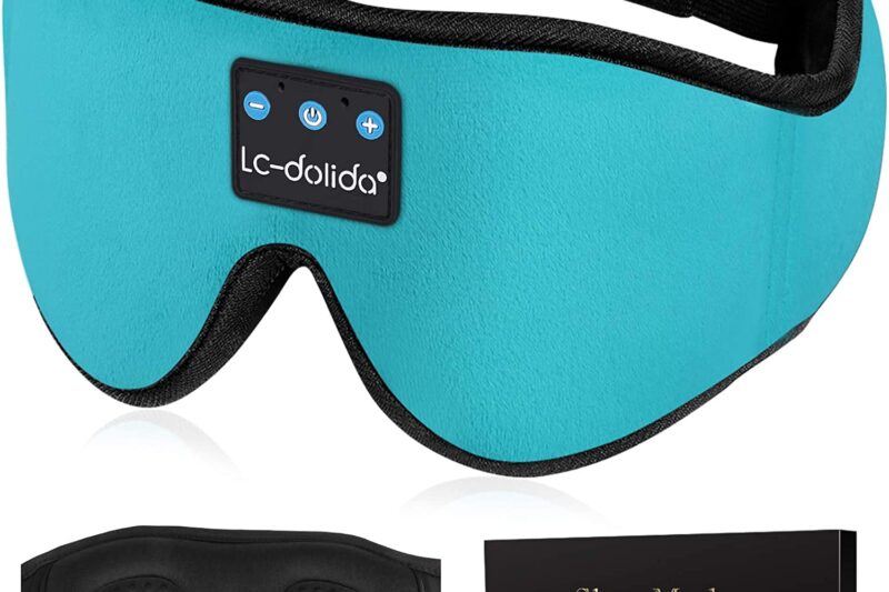 “Buy LC-dolida 3D Bluetooth Sleep Headphones Mask – Wireless Music Eye Mask with Ultra-Thin Stereo Speakers, Perfect for Side Sleepers”