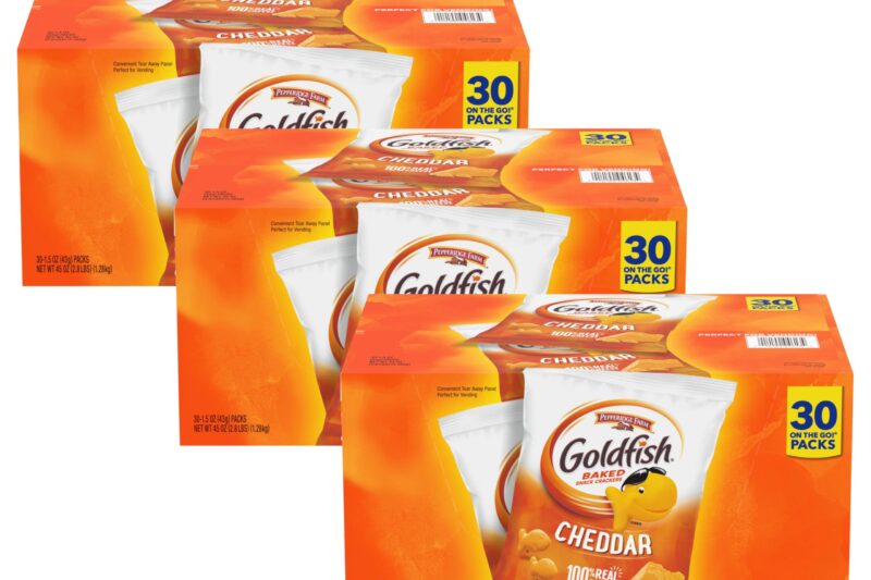 Cheap Goldfish Baked Cheddar Cheese Snack Crackers