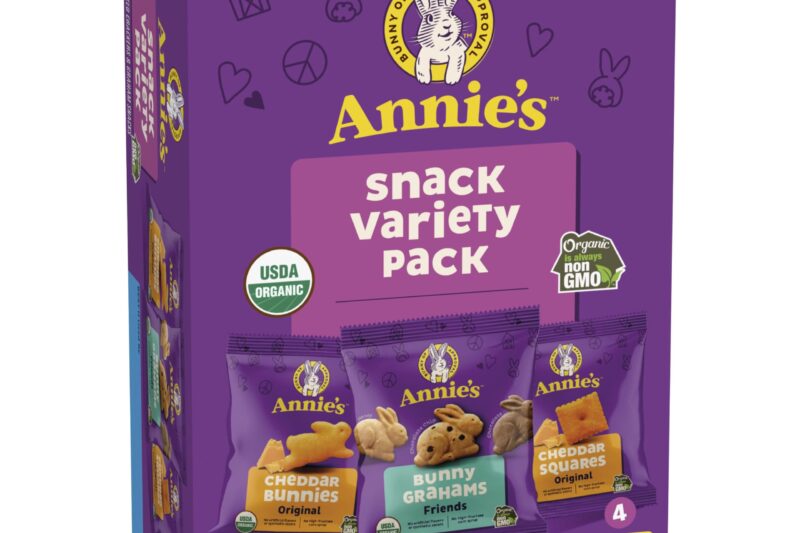 Discount Annie’s Organic Variety Pack: Cheddar Bunnies, Bunny Grahams & Cheddar Squares, 12 Pouches, 11 oz