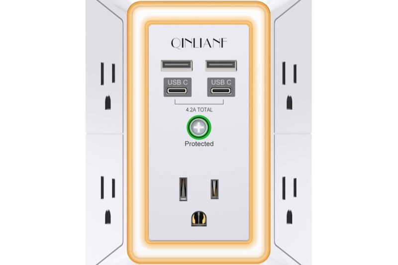 “Top Rated QINLIANF 5-Outlet Wall Charger”