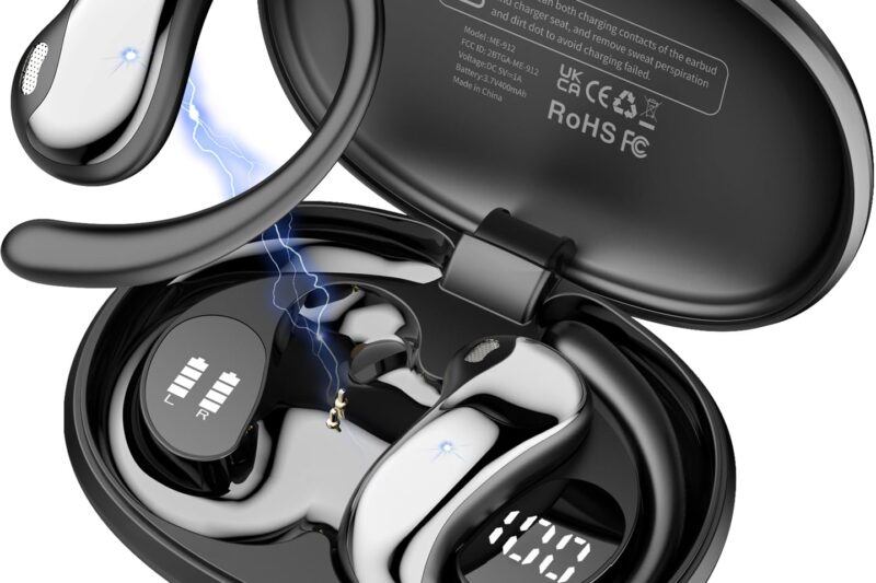 AI Translation Earbuds: 0.3s Real-Time Translator, 198 Languages, Smart AI Headphones with Meeting Notes & Transcription, ENC & Bluetooth 6.0 OWS Open-Ear Earphones for Travel, Meetings & Learning