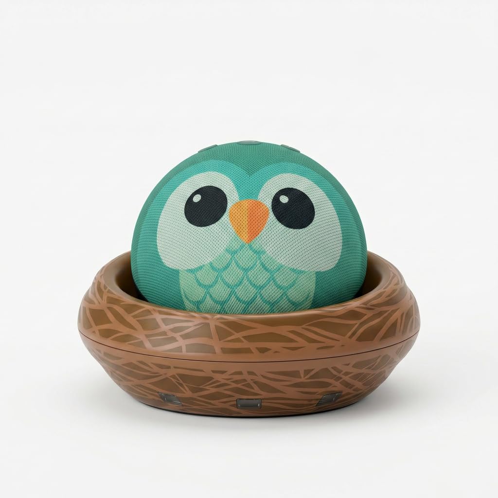 "Best Price Amazon Echo Dot Kids (Latest Model) – Smart Speaker for Age-Appropriate Audiobooks, Interactive Games, and Alexa+ Learning Experiences, Owl Design"