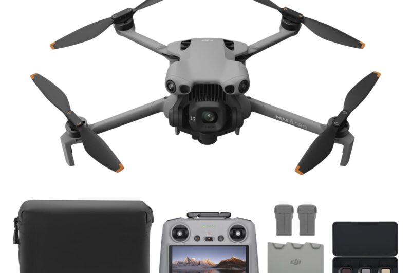 Best Price DJI Mini 5 Pro Fly More Combo Plus with DJI RC 2 – 4K Camera Drone for Beginners, 1-Inch CMOS, Obstacle Sensing, ActiveTrack 360°, 225° Gimbal